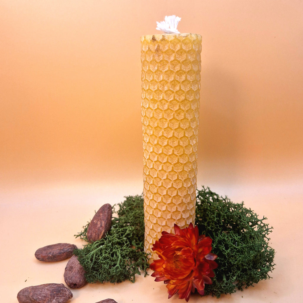 Bougies artisanales à la cire d'abeille